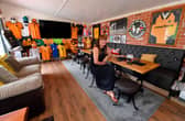 Wolves fan Tina Hibbs from Rugeley, is entering her Wolves themed 'shed' in the Shed of the Year competition.