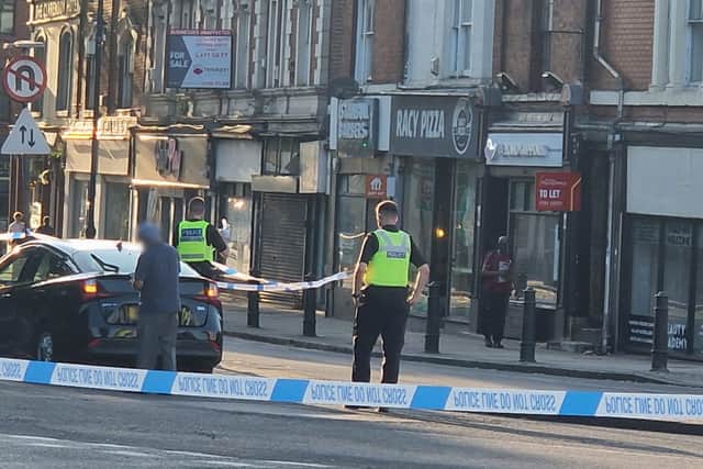 The police cordon at crash scene in Chapel Ash, Wolverhampton, on July 19th, 2026.