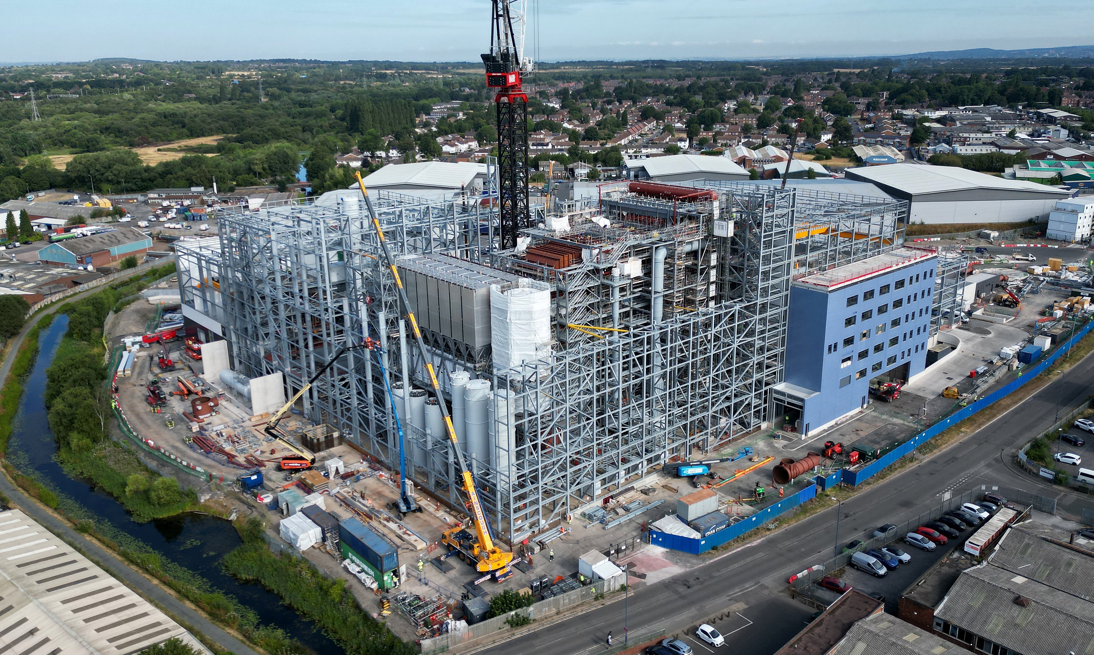 New drone footage shows major progress at Walsall clean energy development