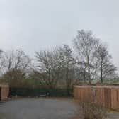 The garage site in Fullelove Road which Walsall Housing Group wants to redevelop