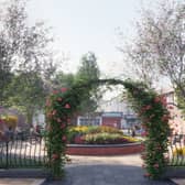 How the Bilston urban garden will look, viewed from the bus station