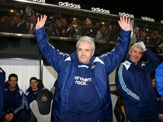 Newcastle manager Kevin Keegan at St James' Park