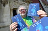 Brendan Hawthorne poses with his new book 'Menagerie of Lost Souls', which features a unique stable of characters presenting a tantalising view into tortured souls  