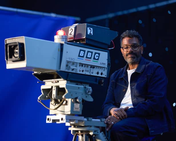 Romesh Ranganathan appearing in a BBC campaign