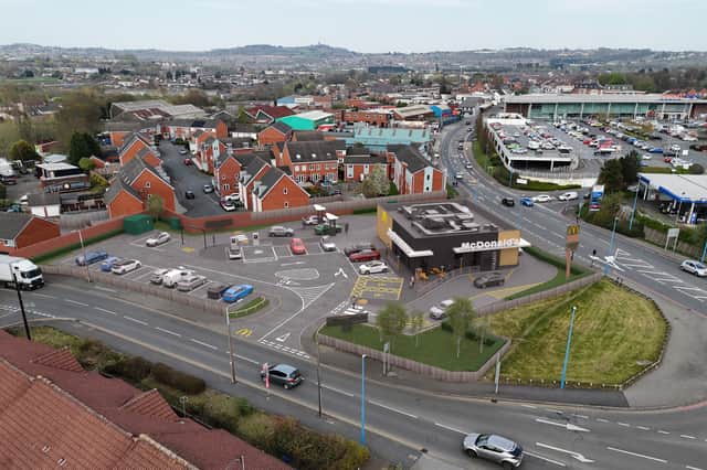 An artist's impression of the new McDonald's which would replace Cradley Kawasaki in St Anne's Road, Cradley Heath.