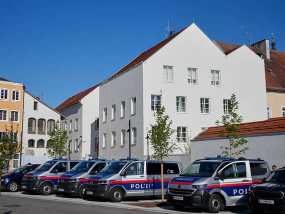 A police station at Braunau am Inn, Austria