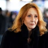 JK Rowling at Scotland v England, Guinness Six Nations at Scottish Gas Murrayfield Stadium