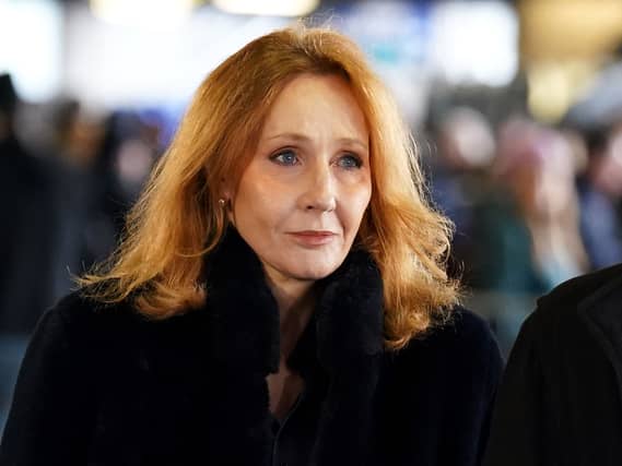 JK Rowling at Scotland v England, Guinness Six Nations at Scottish Gas Murrayfield Stadium