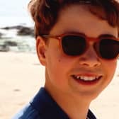 Prince George on the beach in the footage released to mark his 13th birthday