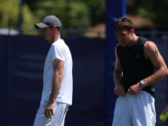 Andy Murray with Jack Draper