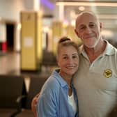 Andrea Urmston and Dave Green, who discovered they were siblings after working together for two years (BBC/PA)