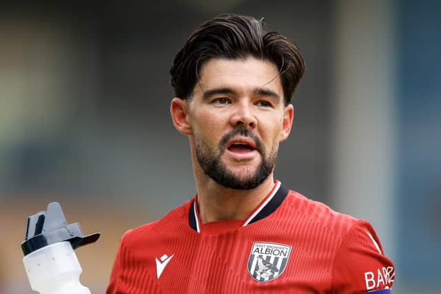 Alex Mowatt of West Bromwich Albion in Shrewsbury.