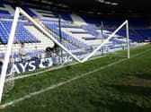 A broken set of goal posts