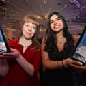 Black Country Apprenticeship Awards 2025 at the Copthorne Hotel, Brierley Hill. Pictured: Winner: Lucy Barford of Wolverhampton Council and Natasha Parbhakar (School of Coding & AI)