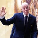 FIFA president Gianni Infantino pictured at the 2026 World Cup final between Spain and Argentina