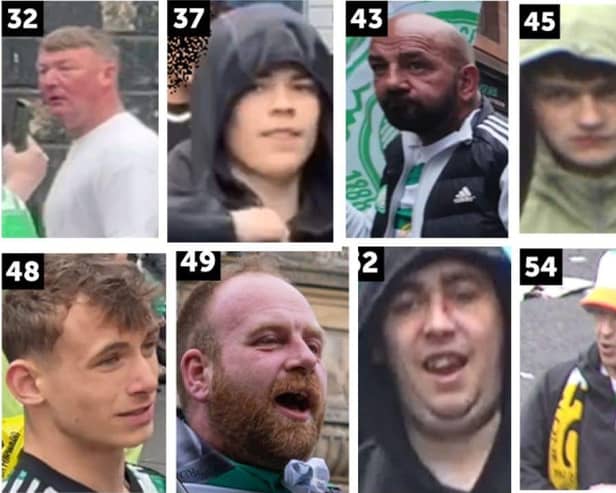 Pictures of people that police want to trace