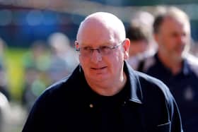 Falkirk manager John McGlynn atCeltic Park