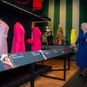 The King and Queen pictured visiting the Queen Elizabeth II: Her Life in Style exhibition at The King’s Gallery, Buckingham Palace
