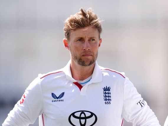 Joe Root in the field with England