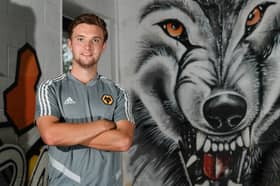 Elliot Watt at the Compton training ground after signing a new deal at Wolves