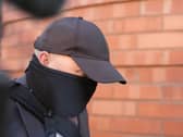 Robert Bush arriving at Hull Crown Court