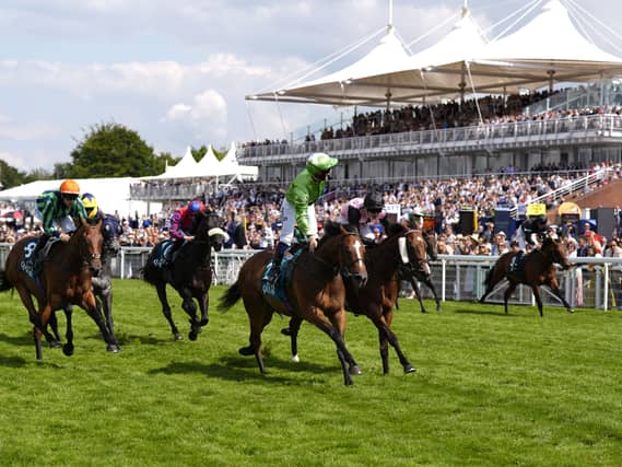 Jm Jungle and Jason Hart after winning the King George Stakes