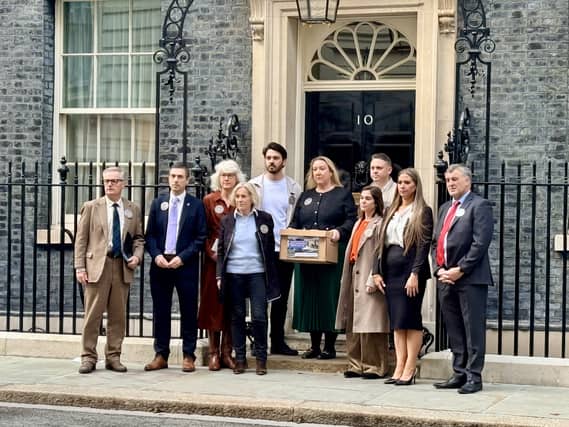Chinook families in Downing Street