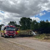 Chase Road has been closed after a wildfire