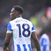 Brighton striker Danny Welbeck during a Premier League match at Burnley
