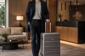 The large Aerolite FlexShell suitcase provides 100 litres of packing space and weighs 4.6kg