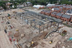 The new Aldi in Stourport is starting to take shape