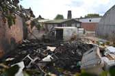 Fire in Willenhall at the back of the former TC Morris building, apparently there's a planning application to build houses on it. The wooden hut next the fire is a Cadet building but thankfully has not been effected. Access to this is along Leve Lane.
