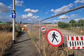 Road works on Thompson Way, Lichfield