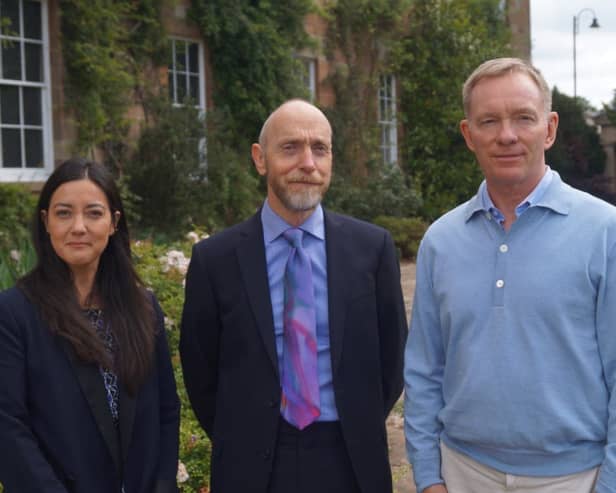 Joe McVey meeting with NIO minister Sarah Owens and Secretary of State Sir Chris Bryant