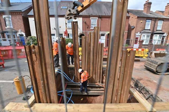 During the repairs 