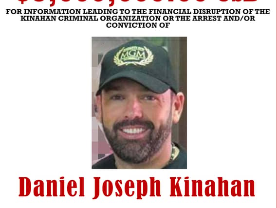 Daniel Kinahan wanted poster