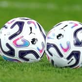 A general view of the new Premier League balls