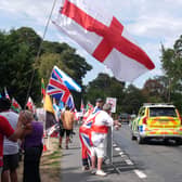 Protesters in Thetfod