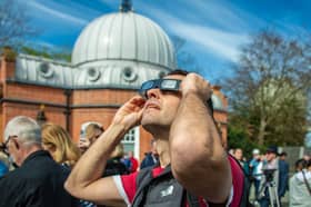 Eclipse observing at the Royal Observatory Greenwich, March 2025.