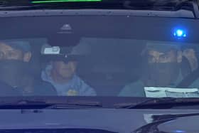 Daniel Kinahan in a vehicle