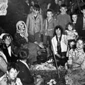 Walter Williams, the boy right of centre wearing a jumper and with a big smile, visits a Romany camp in Wolverhampton in May 1940.
