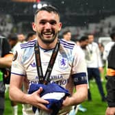 John McGinn celebrates
