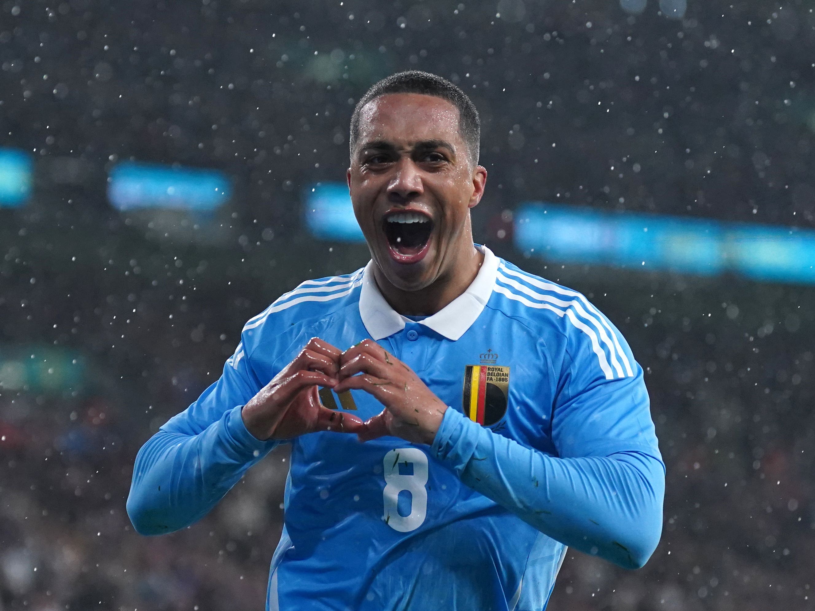Belgium's Youri Tielemans in action