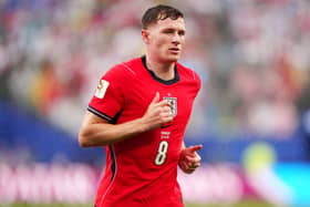 Elliot Anderson in action for England