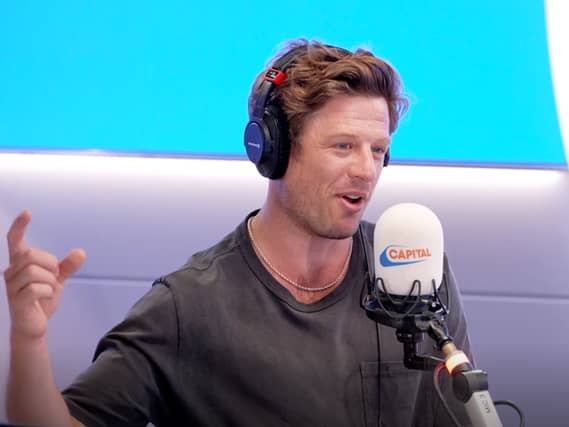 Actor James Norton speaking to a radio show