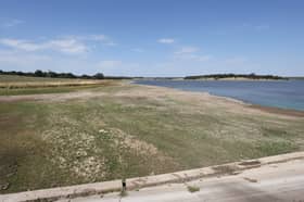 Notably low Blithfield Reservoir, Rugeley.