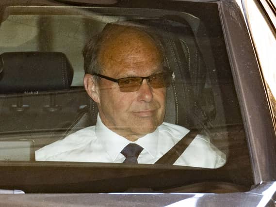 Glyn Razzell leaving the Royal Courts of Justice on Tuesday