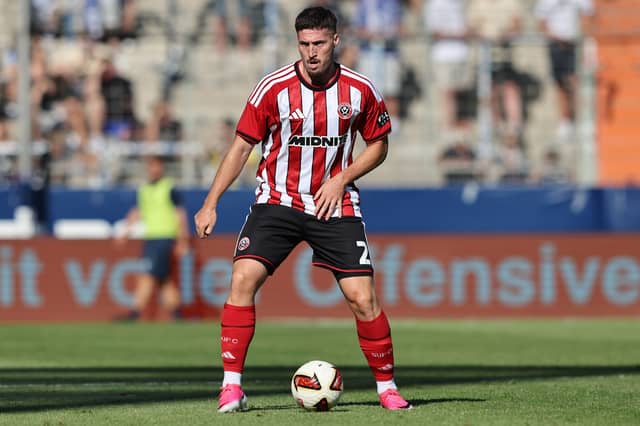 Matt Doherty in action for Sheffield United