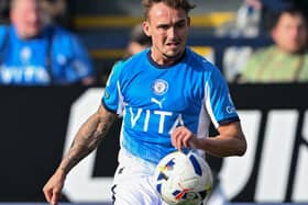 Jack Diamond on the ball for Stockport
