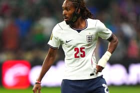 Djed Spence in action for England against Mexico